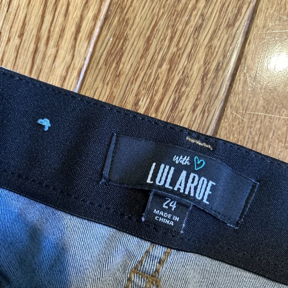 LulaRoe Womens Skinny Fit‎ Jeans Stretchy Waist Blue Size 24
